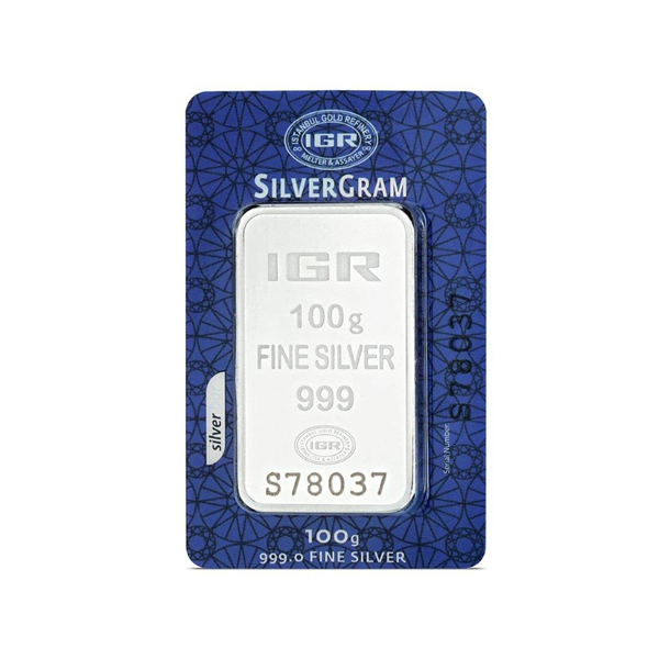 Silver Istanbul Gold Refinery Minted Bar - 100g 
